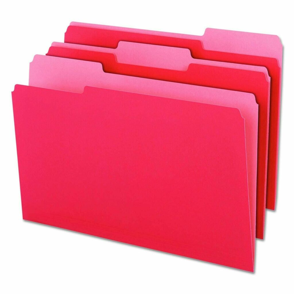 Pendaflex / File Folders, Legal Size, 1/3 Cut Tabs, Pk-100 – Lápiz – Papel