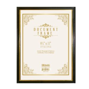 8.5"X11" DOCUMENT FRAME W/ GOLD BORDER