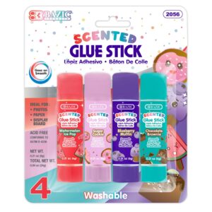 0.21 oz (6g) 4 WASHABLE SCENTED GLUE STICK