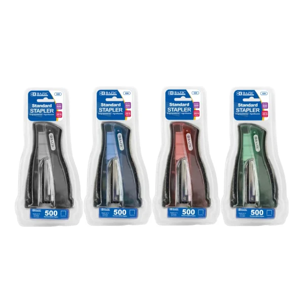 COMPACT STAND-UP STANDARD (26/6) STAPLER W/500 CT STAPLES